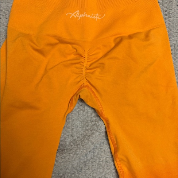 Alphalete Amplify Orange Ombré Leggings - Women’s Large - Picture 5 of 9